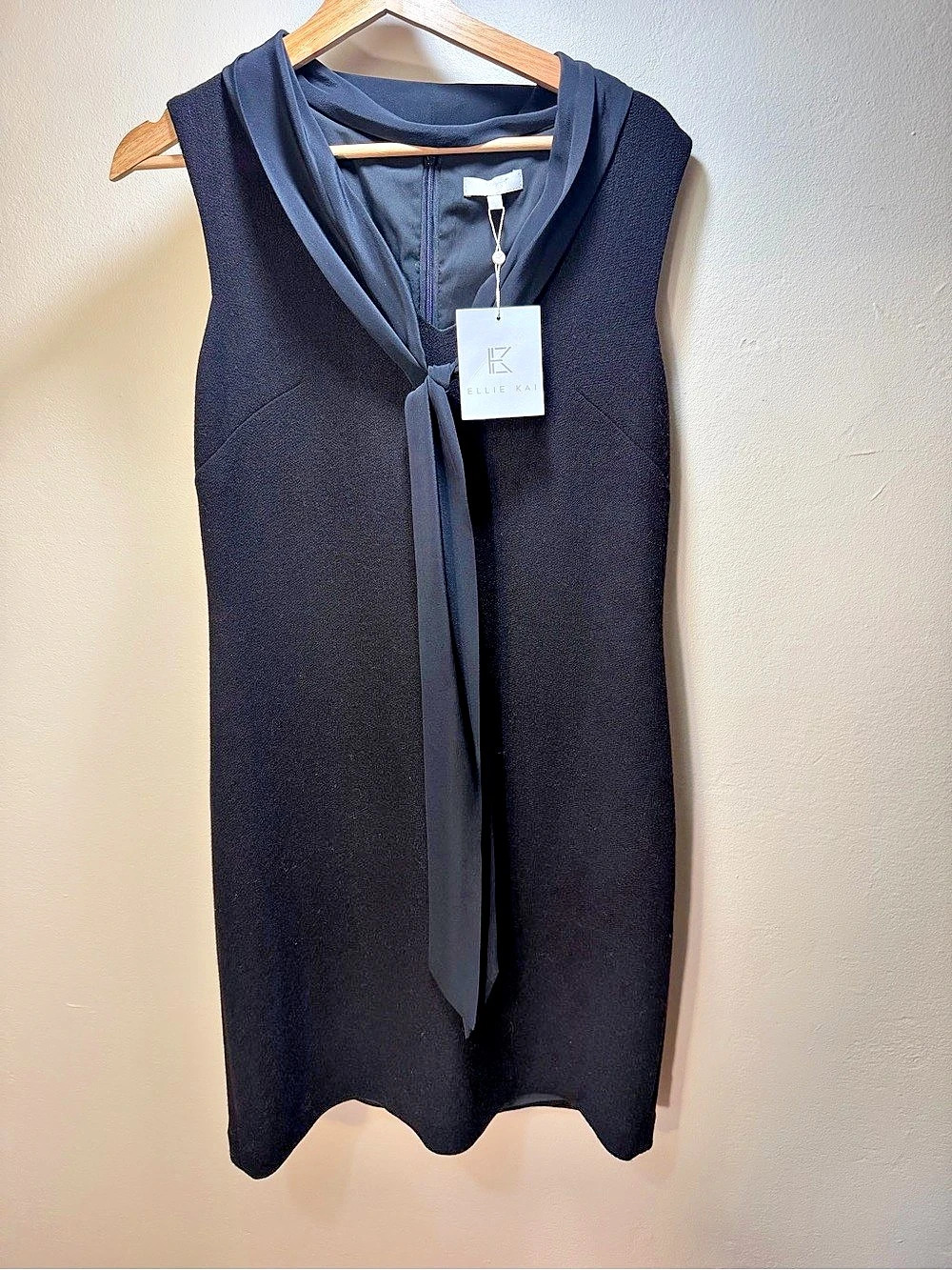 Ellie Kai Two-Way Sheath Dress Black Size 8 NWT